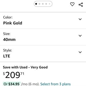 Samsung Galaxy Watch 4. Rose gold.